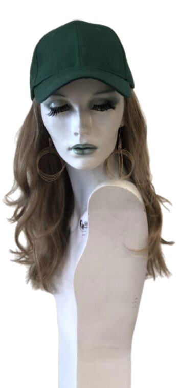 Synthetic Hair Attached to Hat