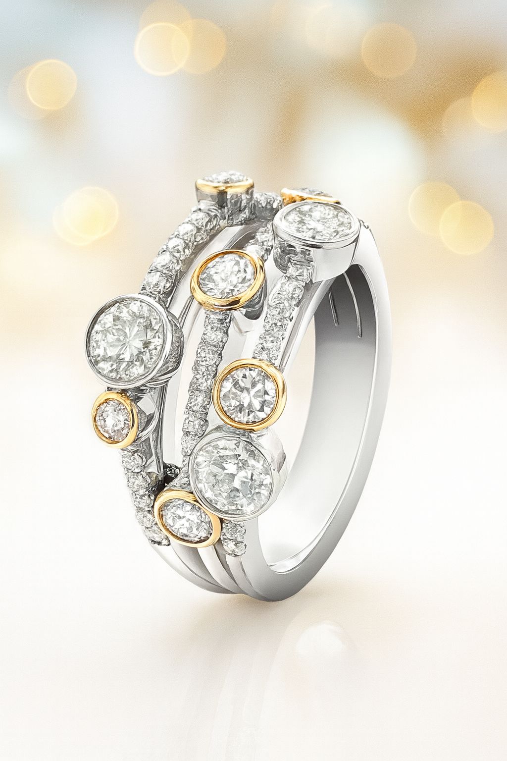 Elegant Multi-Stone Fashion Ring