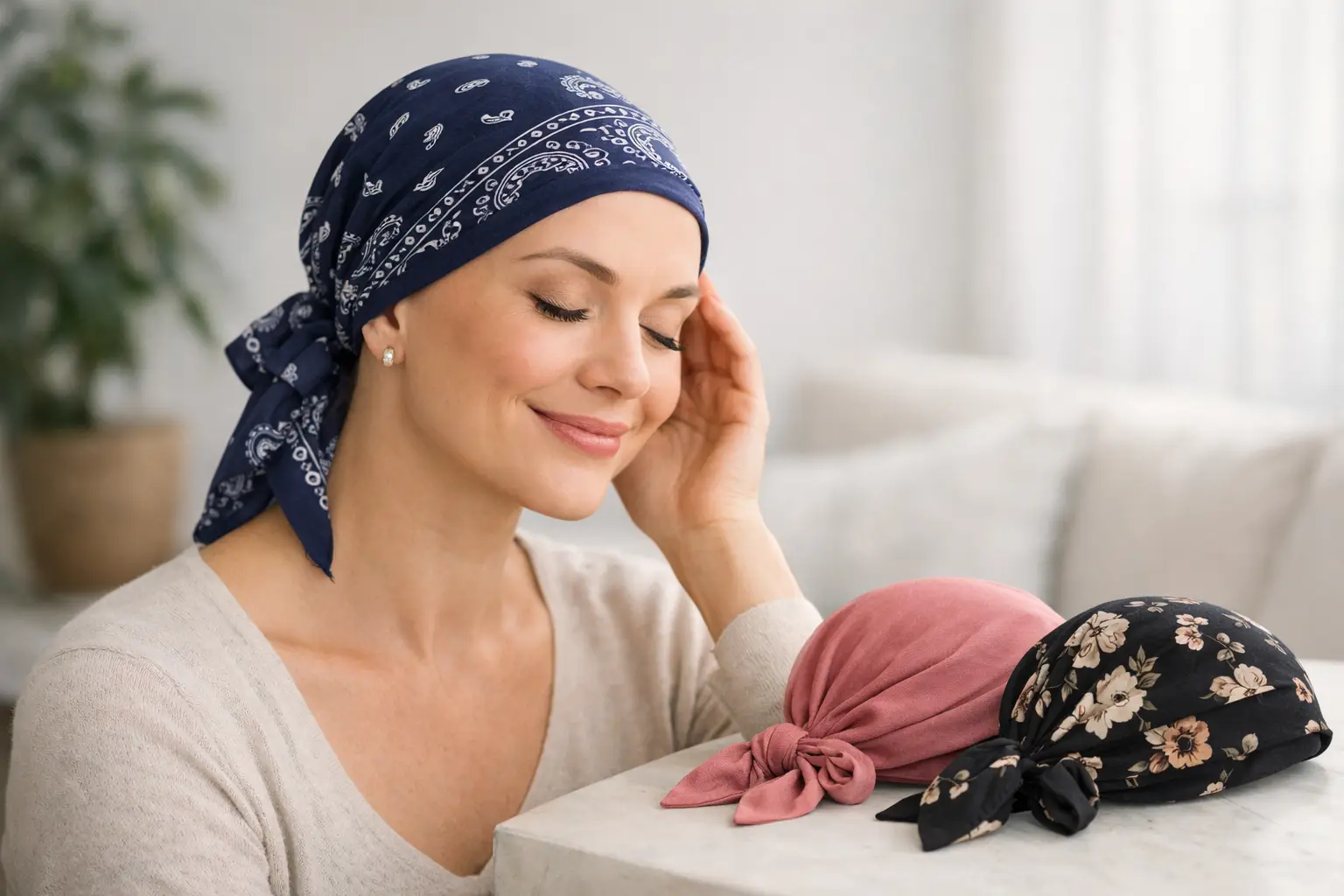 Pre-Tied Bandanas for Hair Loss That Feel Good