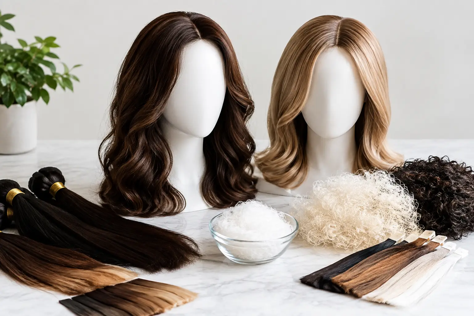Wig Materials Guide for Human Hair and Synthetic
