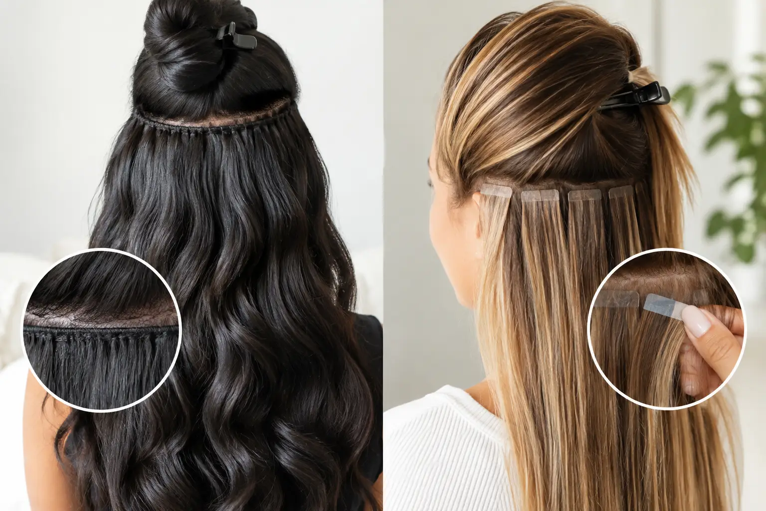 Sew In Versus Tape Extensions for Your Hair